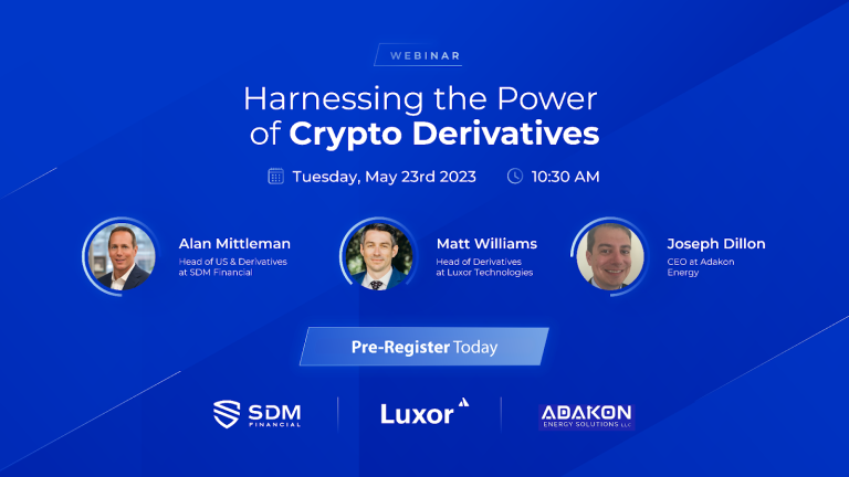 SDM Financial to Host In-Depth Webinar on Digital Asset Derivatives for Miners, Funds, and HNWIs – Press Release